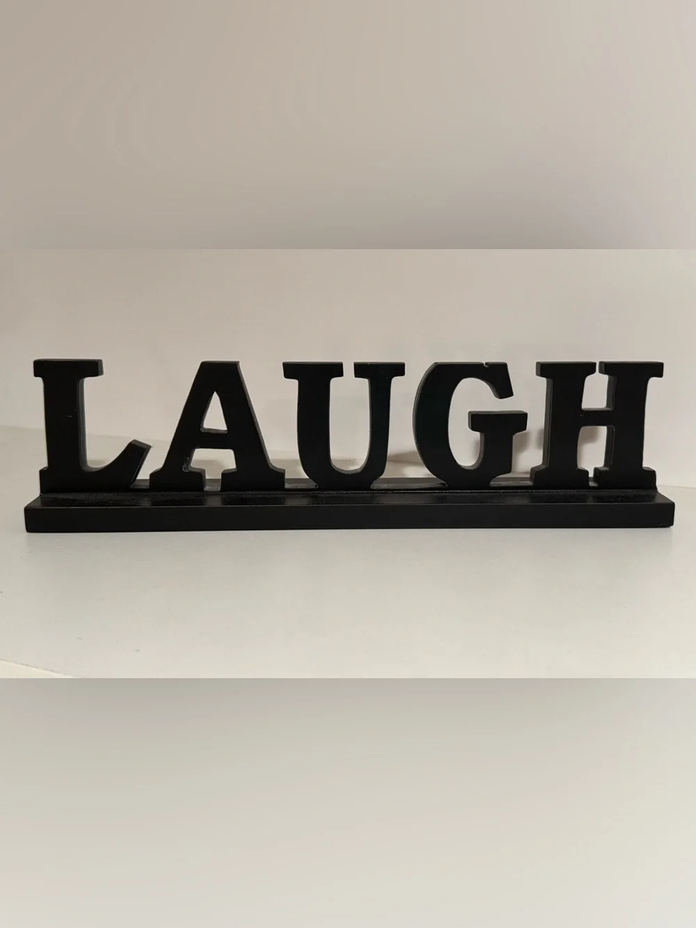 Black 'Relax / Simplify / Laugh / Dream' Decorative Word Signs - Home Wall Decor